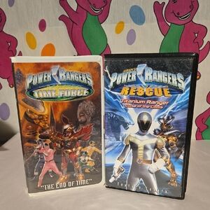 Power Rangers Time Force Power Ranger Light Speed Rescue VHS Movie Bundle